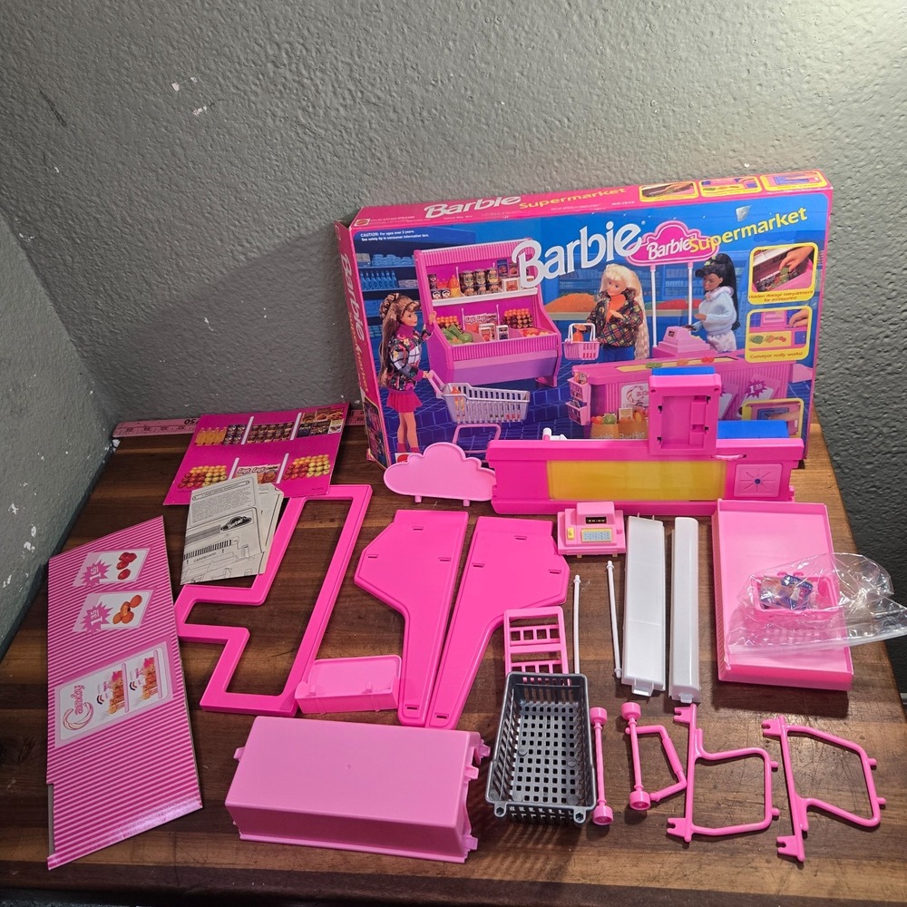 RARE HTF NEW IN BOX 1993 Barbie Supermarket Playset #7573